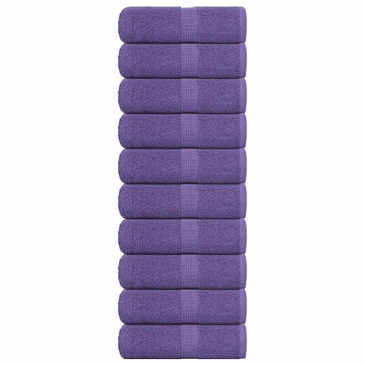 Gästetücher 10 Stk. Lila 30x50 cm 360 g/m² 100% Baumwolle