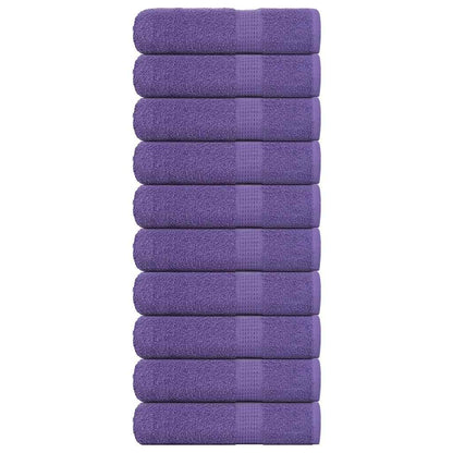 Handtücher 10 Stk. Lila 50x100 cm 360 g/m² 100% Baumwolle