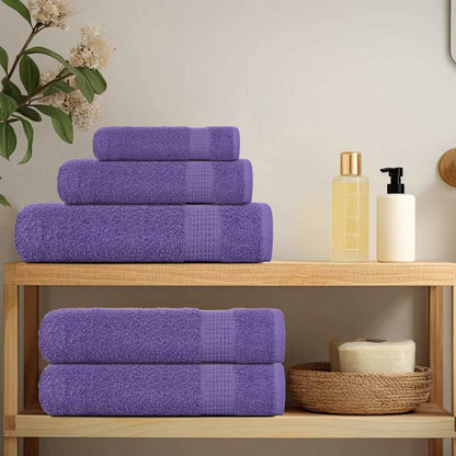 Badehåndklæder 10 stk Lilla 100x150 cm 360 g/m² 100% bomuld