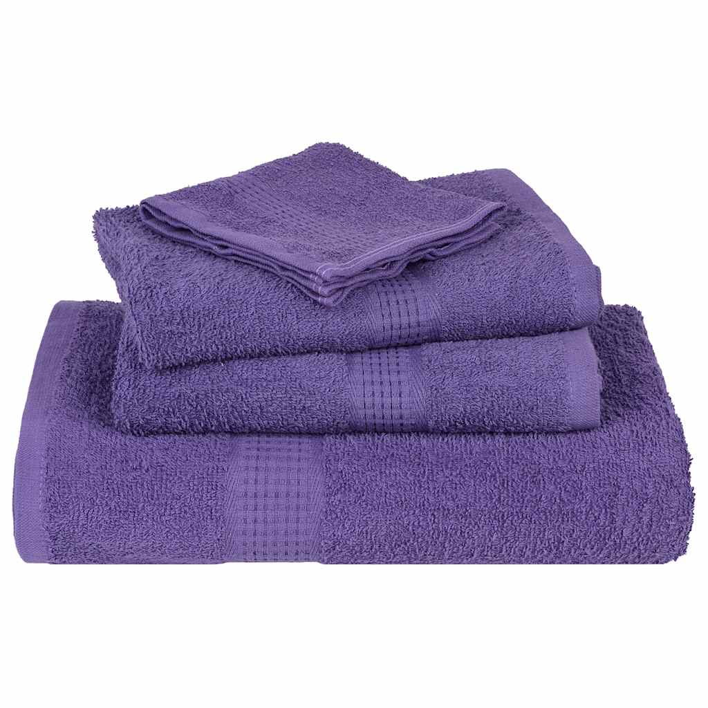 Badehåndklæder 10 stk Lilla 100x150 cm 360 g/m² 100% bomuld