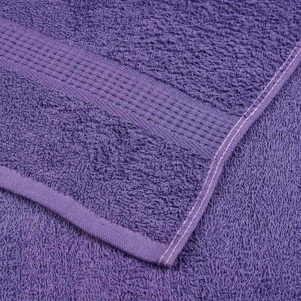 Saunahåndklæder 4 stk Lilla 80x200 cm 360 g/m² 100% bomuld