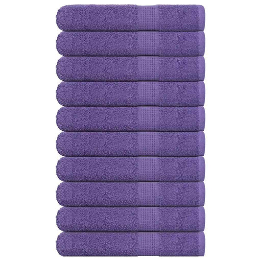 Saunatücher 10 Stk. Lila 80x200 cm 360 g/m² 100% Baumwolle
