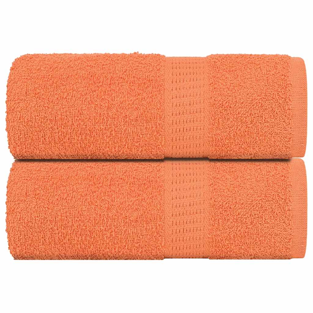 Waschhandtücher 2 Stück FROGN Orange 30x30 cm 100% Baumwolle