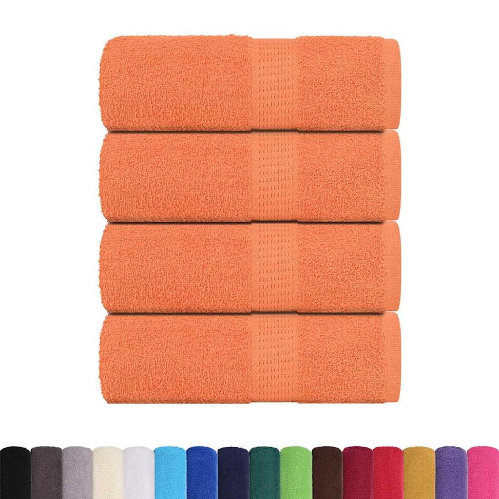 Waschhandtücher 4-tlg. FROGN Orange 30x30 cm 100% Baumwolle