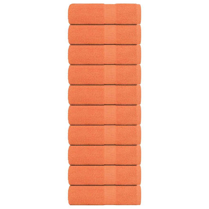 Vaskeklude 10 stk Orange 30x30 cm 360 g/m² 100% bomuld