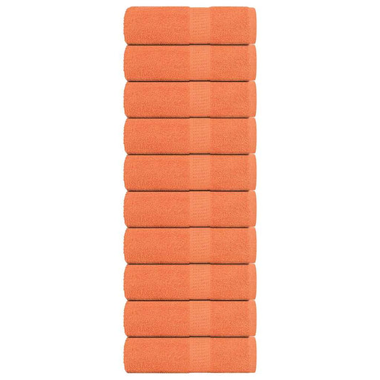 Waschhandtücher 10 Stück FROGN Orange 30x30 cm 100% Baumwolle