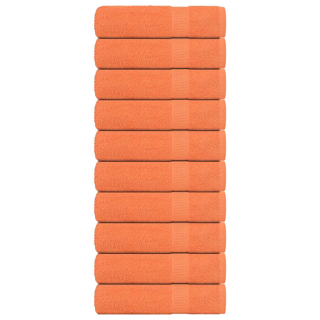 Duschtücher 10 Stk. Orange 70x140 cm 360 g/m² 100% Baumwolle