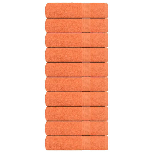 Duschtücher 10 Stk. Orange 70x140 cm 360 g/m² 100% Baumwolle