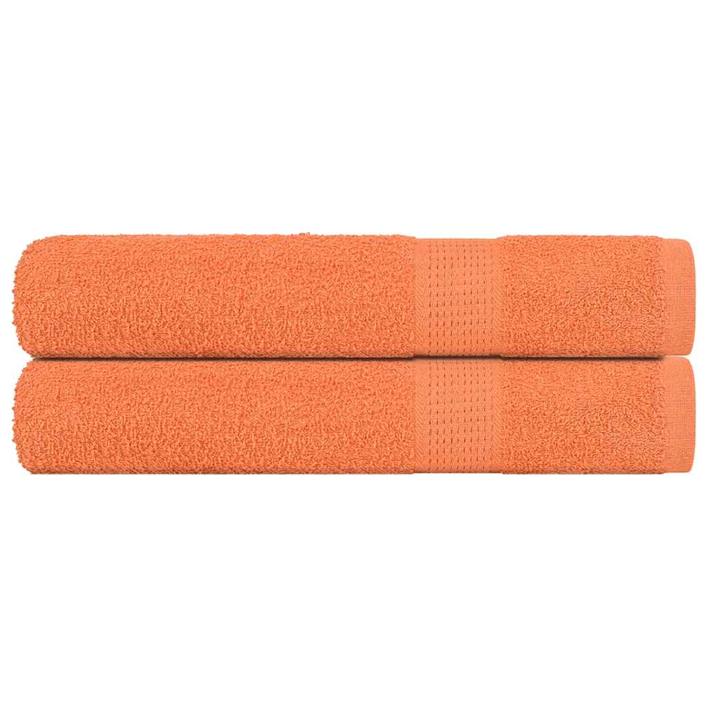 Saunatücher 2 Stk. Orange 80x200 cm 360 g/m² 100% Baumwolle