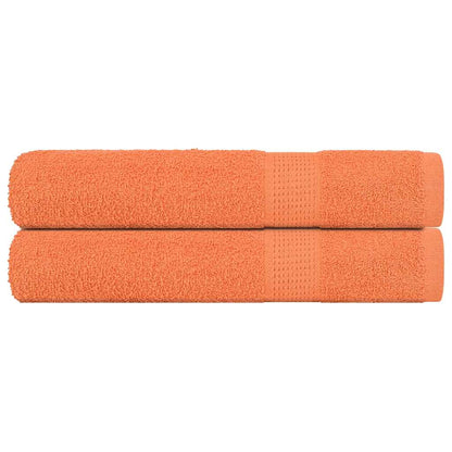 Saunatücher 2 Stk. Orange 80x200 cm 360 g/m² 100% Baumwolle