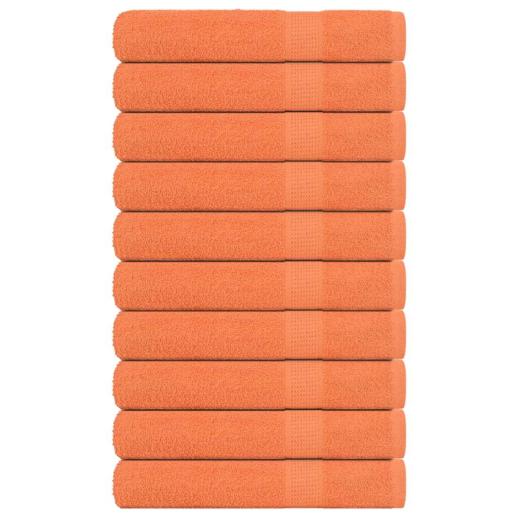 Saunatücher 10 Stk. Orange 80x200 cm 360 g/m² 100% Baumwolle