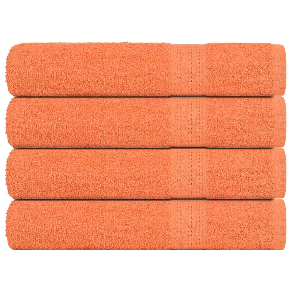 Handtücher 4 Stk. Orange 100x200 cm 360 g/m² 100% Baumwolle