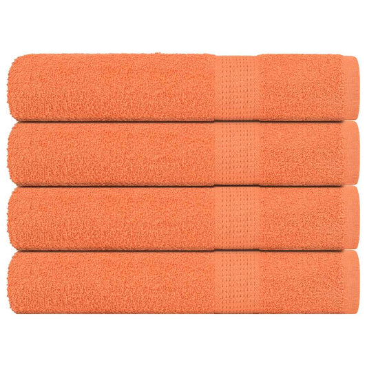 Handtücher 4 Stk. Orange 100x200 cm 360 g/m² 100% Baumwolle