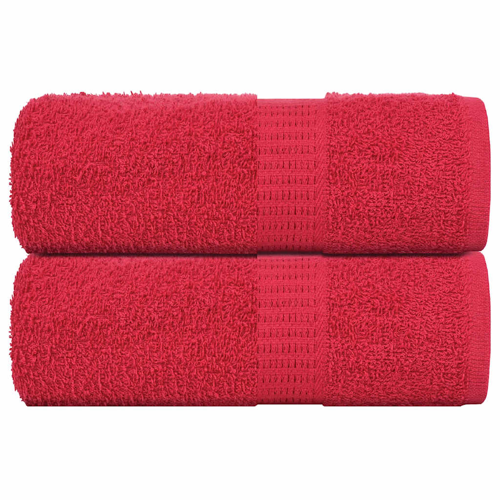 Waschhandtücher 2 Stück FROGN Rot 30x30 cm 100% Baumwolle