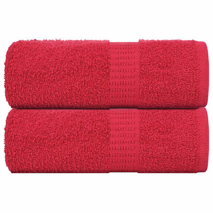 Waschhandtücher 2 Stück FROGN Rot 30x30 cm 100% Baumwolle