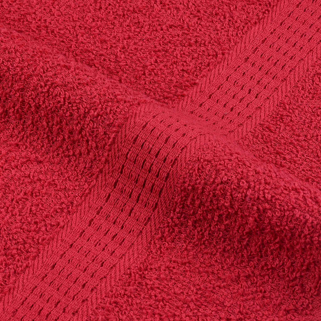 Handtücher 10 Stk. Rot 100x200 cm 360 g/m² 100% Baumwolle