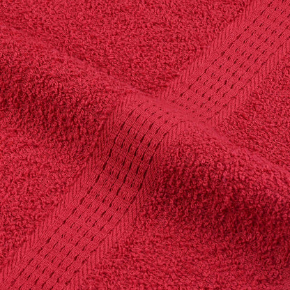 Handtücher 10 Stk. Rot 100x200 cm 360 g/m² 100% Baumwolle