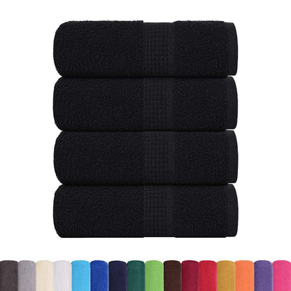 Waschhandtücher 4-tlg. FROGN Schwarz 30x30 cm 100% Baumwolle