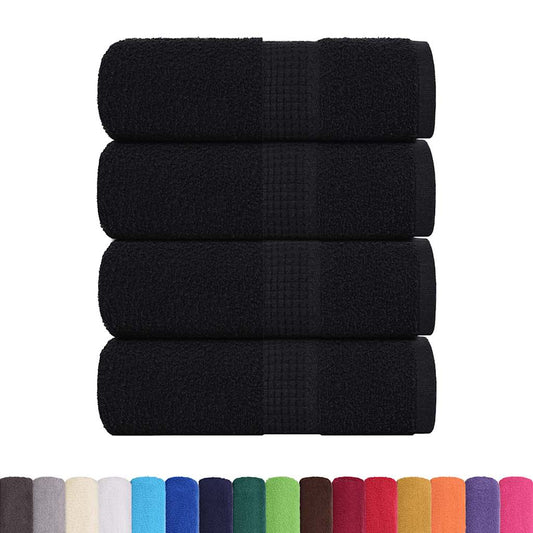 Waschhandtücher 4-tlg. FROGN Schwarz 30x30 cm 100% Baumwolle