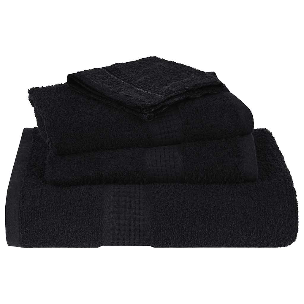 Waschhandtücher 4-tlg. FROGN Schwarz 30x30 cm 100% Baumwolle