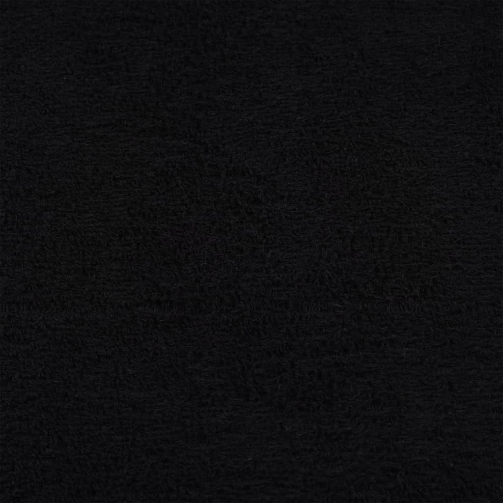 Handtücher 10 Stk. Schwarz 100x200 cm 360 g/m² 100% Baumwolle