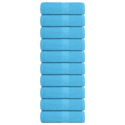 Waschhandtücher 10 Stück FROGN Türkis 30x30 cm 100% Baumwolle
