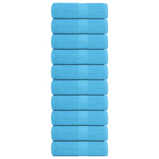 Waschhandtücher 10 Stück FROGN Türkis 30x30 cm 100% Baumwolle