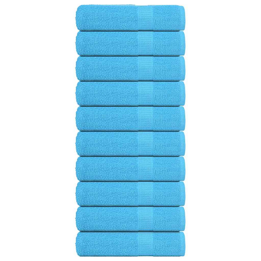 Duschtücher 10 Stk. Türkis 70x140 cm 360 g/m² 100% Baumwolle