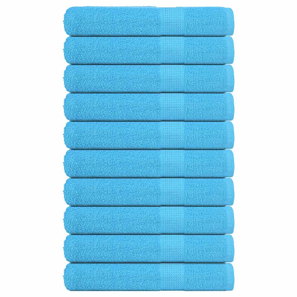 Saunatücher 10 Stk. Türkis 80x200 cm 360 g/m² 100% Baumwolle