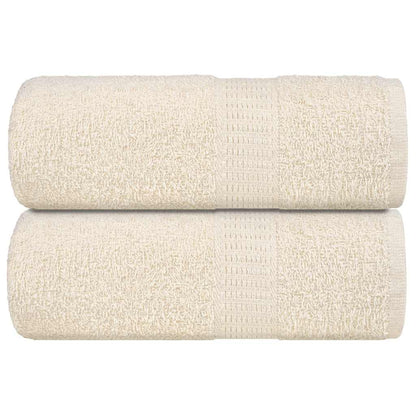 Waschhandtücher 2 Stück FROGN Creme 30x30 cm 100% Baumwolle