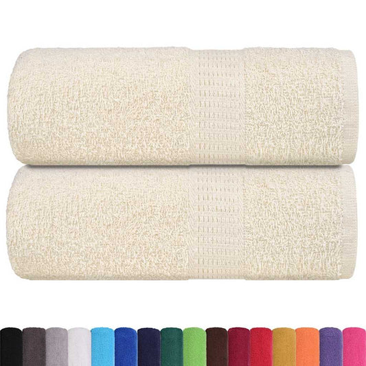 Waschhandtücher 2 Stück FROGN Creme 30x30 cm 100% Baumwolle