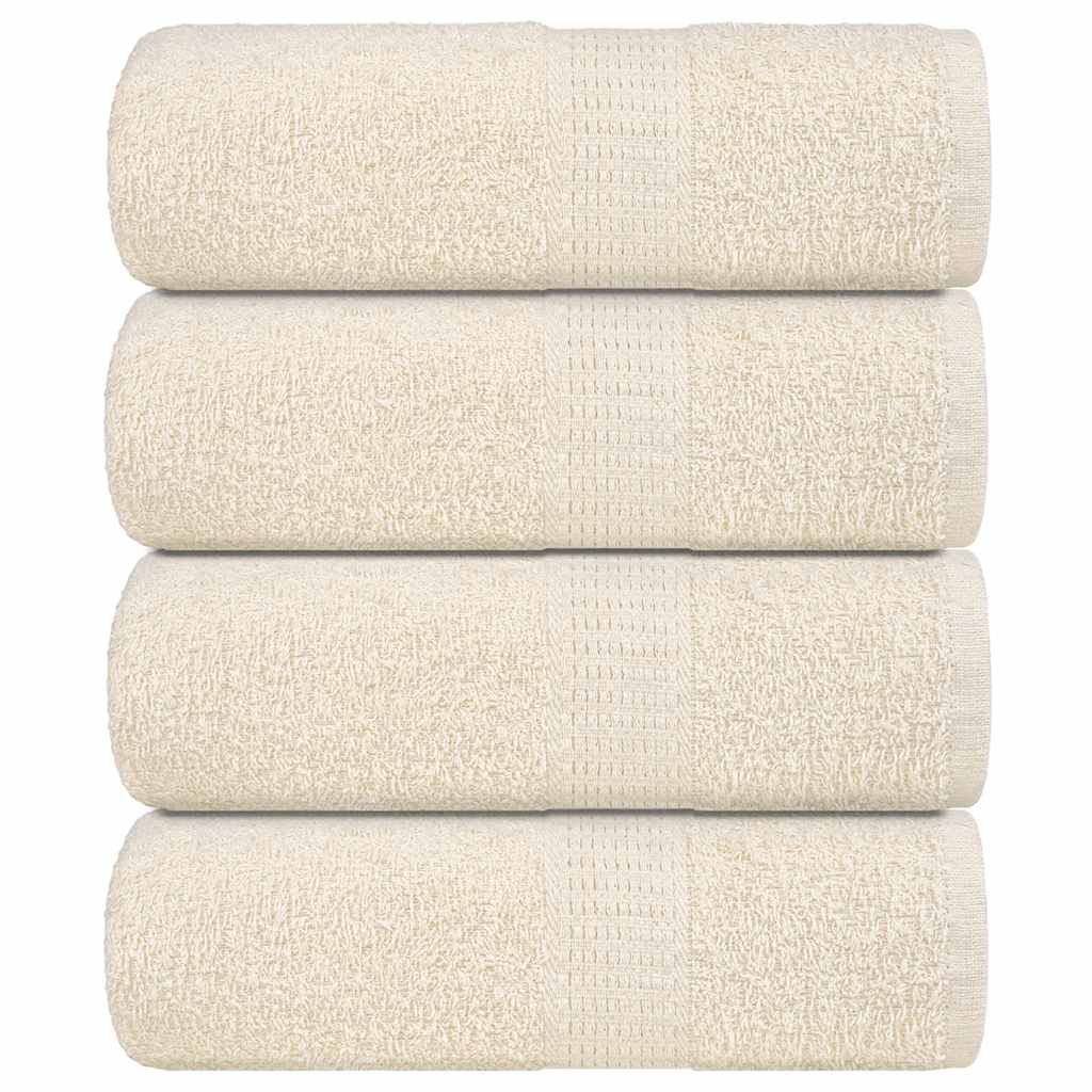 Waschhandtücher 4-tlg. FROGN Creme 30x30 cm 100% Baumwolle