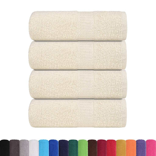 Waschhandtücher 4-tlg. FROGN Creme 30x30 cm 100% Baumwolle