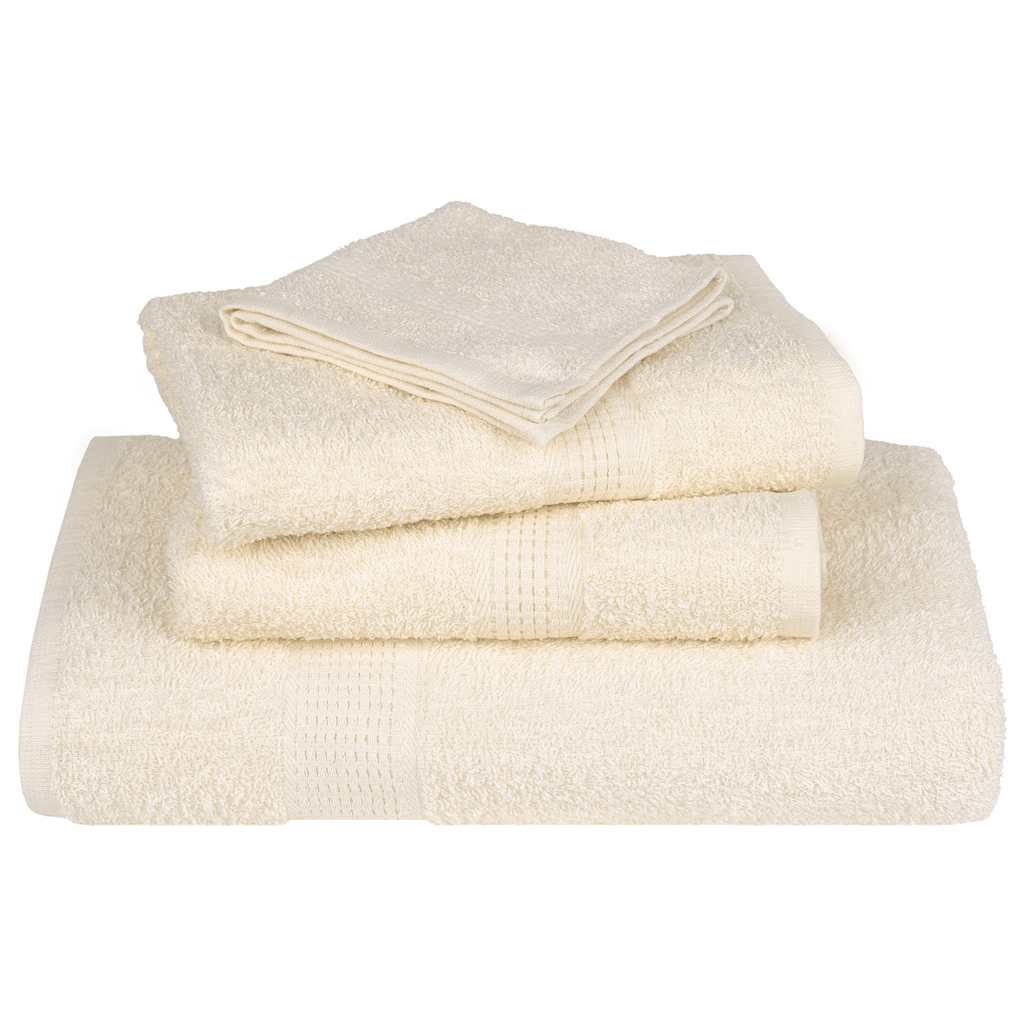 Waschhandtücher 4-tlg. FROGN Creme 30x30 cm 100% Baumwolle