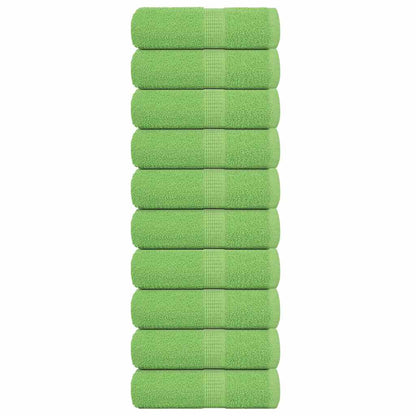 Waschhandtücher 10 Stück FROGN Apfelgrün 30x30 cm 100% Baumwolle