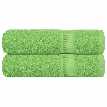 Badetücher 2 Stk. Apfelgrün 100x150 cm 360 g/m² 100% Baumwolle