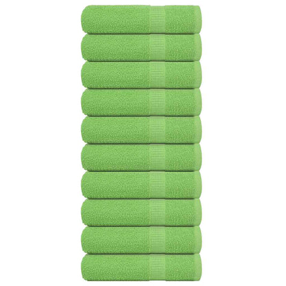 Badetücher 10 Stk. Apfelgrün 100x150 cm 360 g/m² 100% Baumwolle