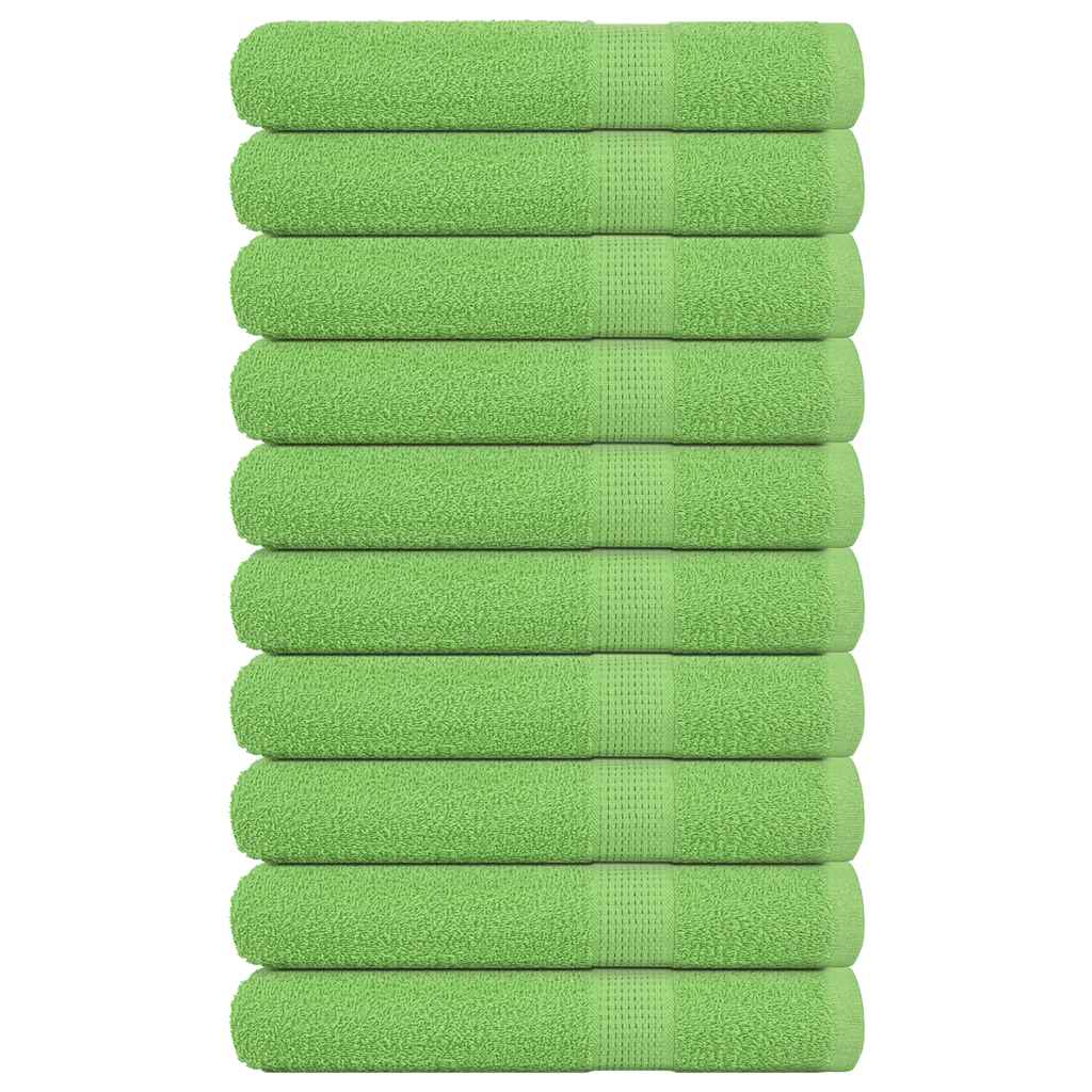 Saunatücher 10 Stk. Apfelgrün 80x200 cm 360 g/m² 100% Baumwolle