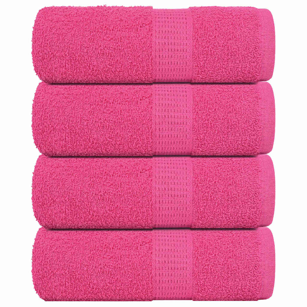 Waschhandtücher 4 Stück FROGN Rosa 30x30 cm 100% Baumwolle