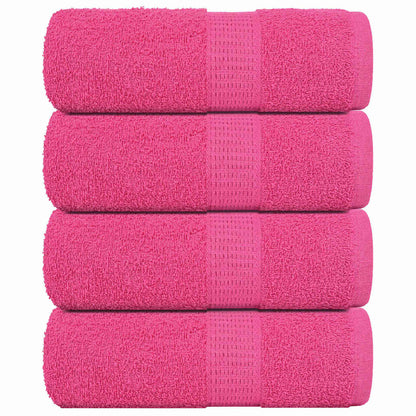 Waschhandtücher 4 Stück FROGN Rosa 30x30 cm 100% Baumwolle