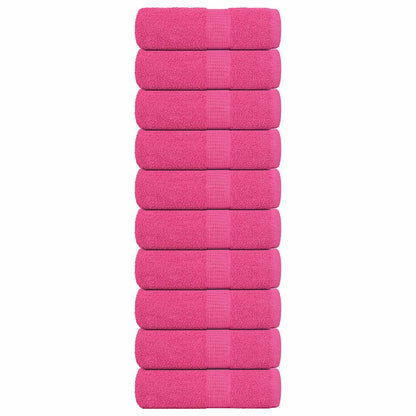 Waschhandtücher 10 Stück FROGN Rosa 30x30 cm 100% Baumwolle