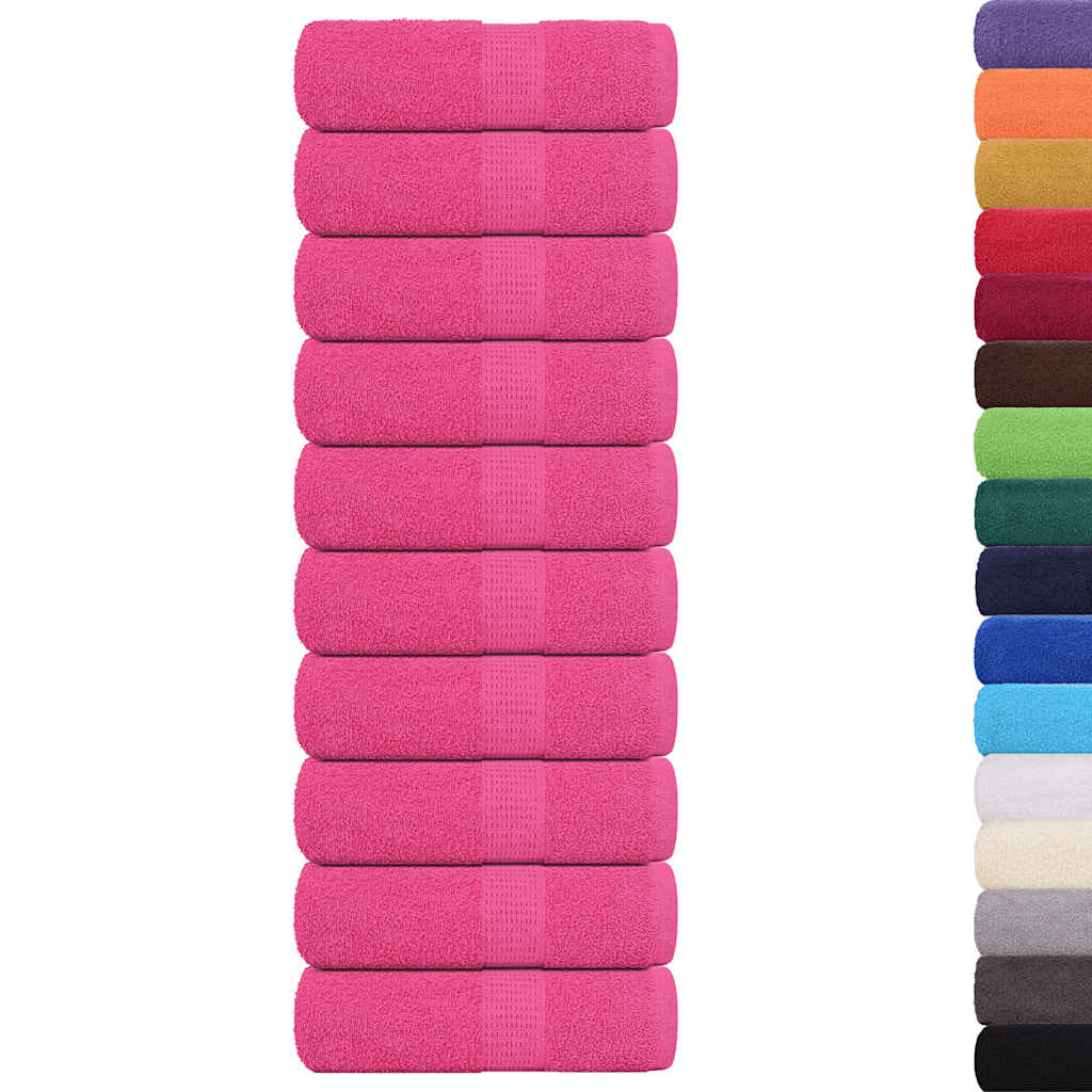 Waschhandtücher 10 Stück FROGN Rosa 30x30 cm 100% Baumwolle