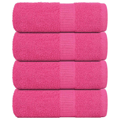 Gästetücher 4 Stk. Rosa 30x50 cm 360 g/m² 100% Baumwolle