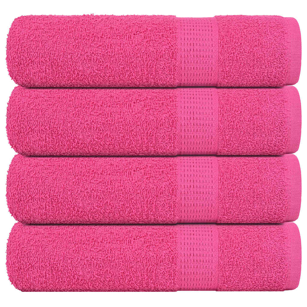 Duschtücher 4 Stk. Rosa 70x140 cm 360 g/m² 100% Baumwolle