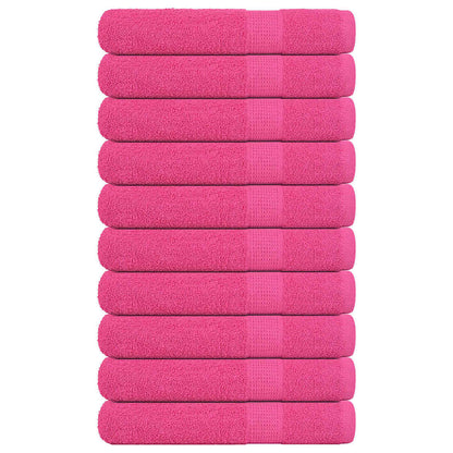 Handtücher 10 Stk. Rosa 100x200 cm 360 g/m² 100% Baumwolle