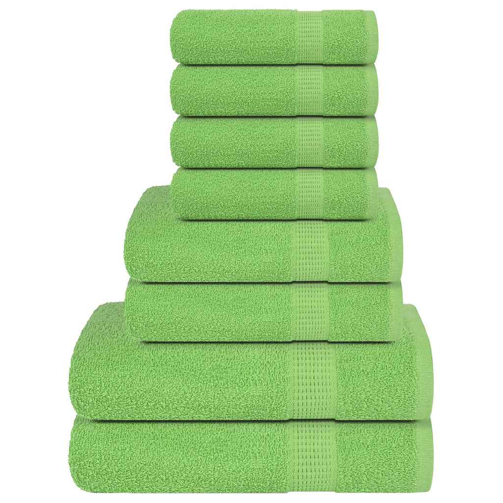8-tlg. Handtuch-Set Apfelgrün 360 g/m² 100% Baumwolle