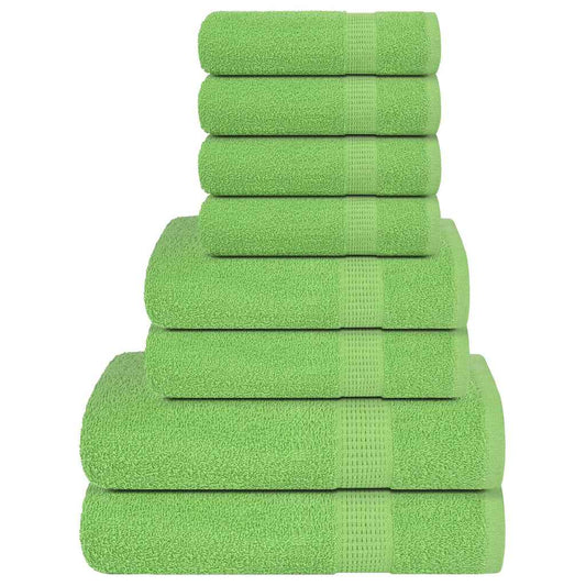 8-tlg. Handtuch-Set Apfelgrün 360 g/m² 100% Baumwolle