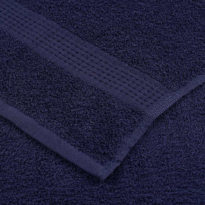 6-tlg. Handtuch-Set Marineblau 360 g/m² 100% Baumwolle