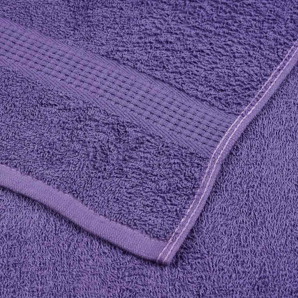 6-tlg. Handtuch-Set Lila 360 g/m² 100% Baumwolle