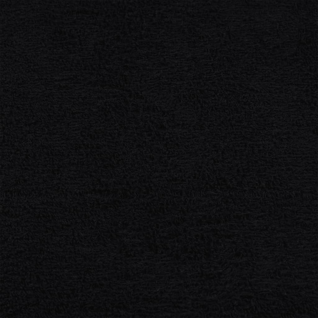 6-tlg. Handtuch-Set Schwarz 360 g/m² 100% Baumwolle